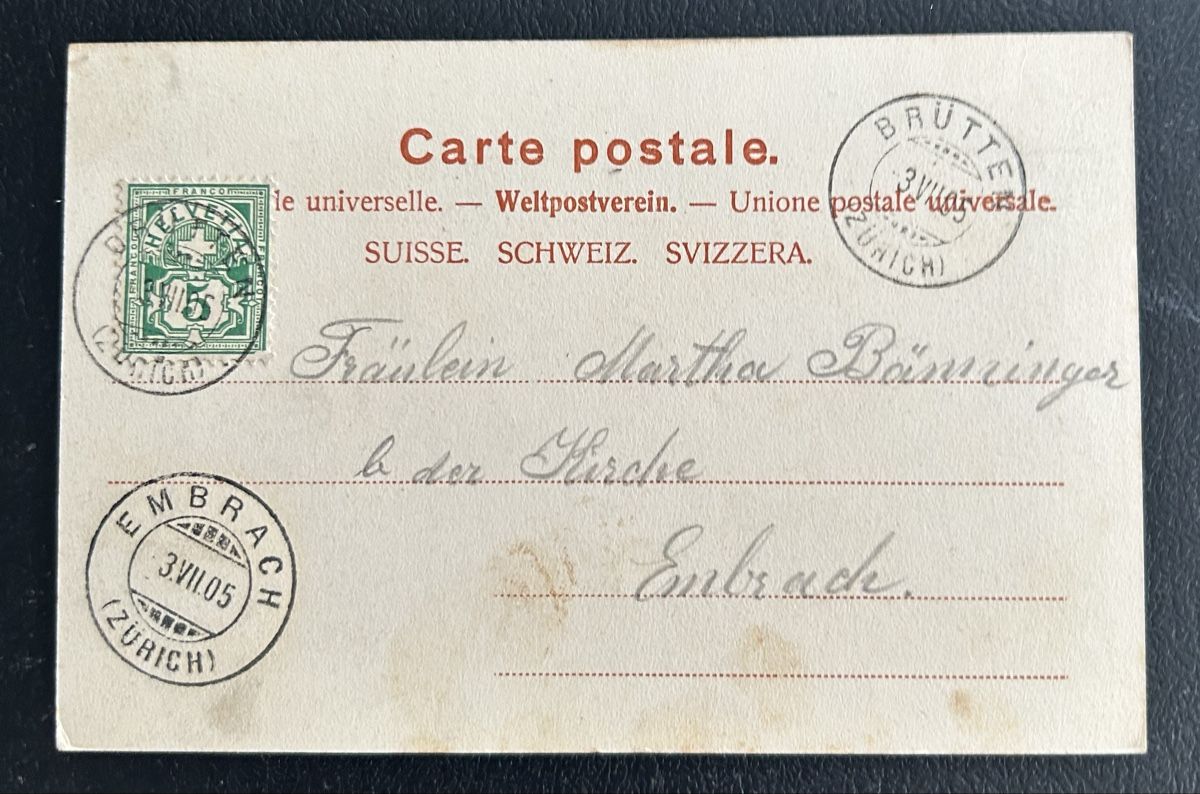 Cartes postales: Brütten bei Winterthur 1905 – D'occasion à Horw par Tellbub 1