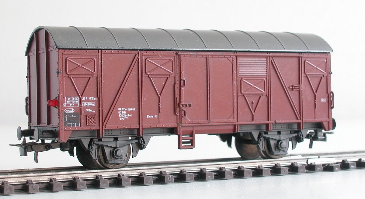 Roco Trains électriques: Roco gedeckter Güterwagen Grs der DB Spur H0 – D'occasion à Oberwil BL par Klang