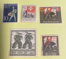 Soldatenmarken Lot 7 Einzelmarken 1. WK zw. 1914 und 1918