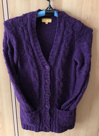 Cardigan mauve S