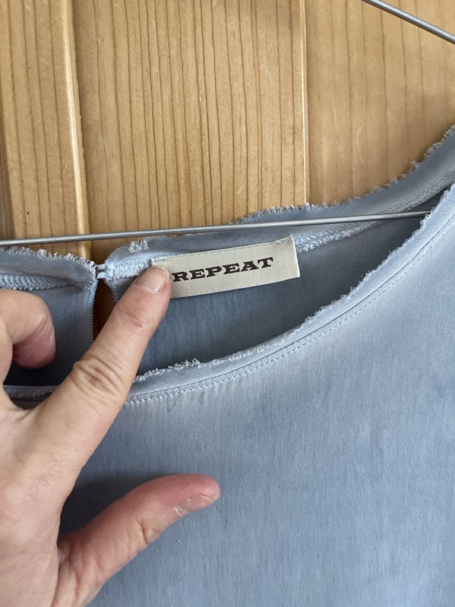 Repeat T-shirt: Repeat: Shirt, hellblau/grau, Gr 36 – Usato da Bern venduto da Boston05 1