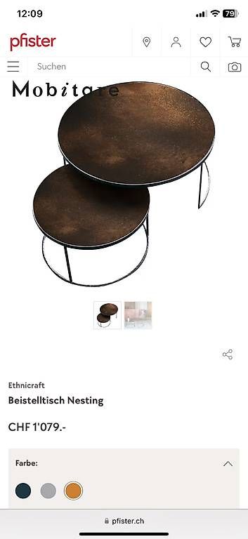 Tische: Couchtisch Ethnicraft – Gebraucht aus Utzigen von Unknoww