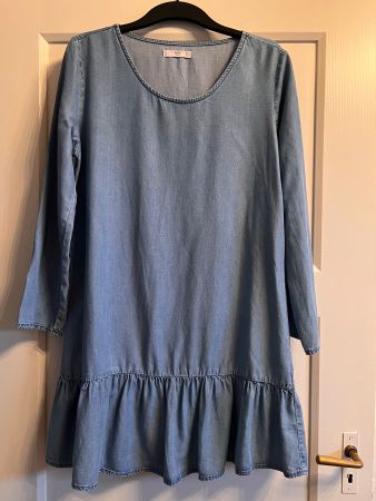 MANGO leichtes Jeanskleid wie Neu Gr. S
