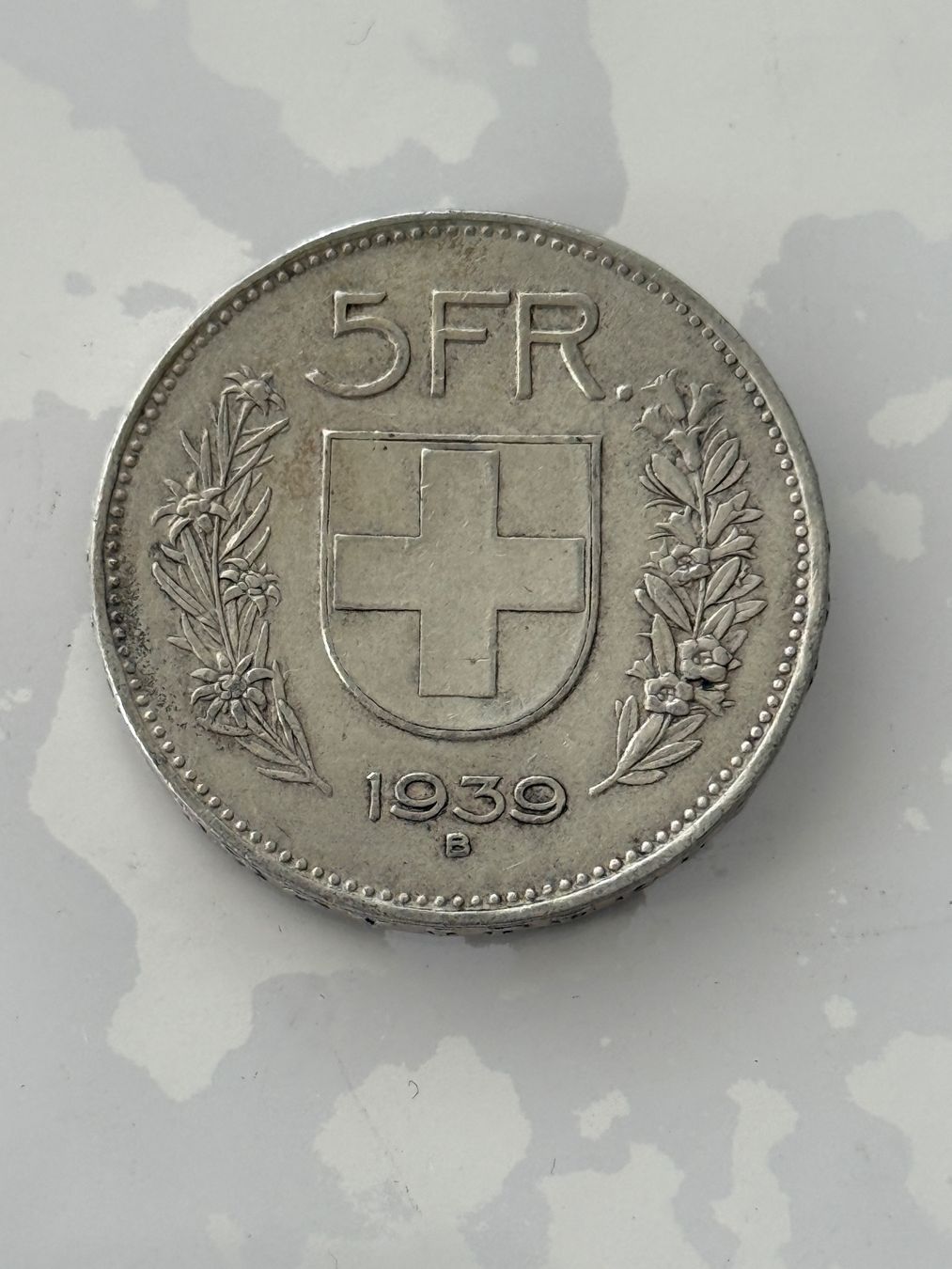 Tutti le monete: 5 Franken 1939  Silber – Usato da Wallisellen venduto da SWISS_SILVER1 1