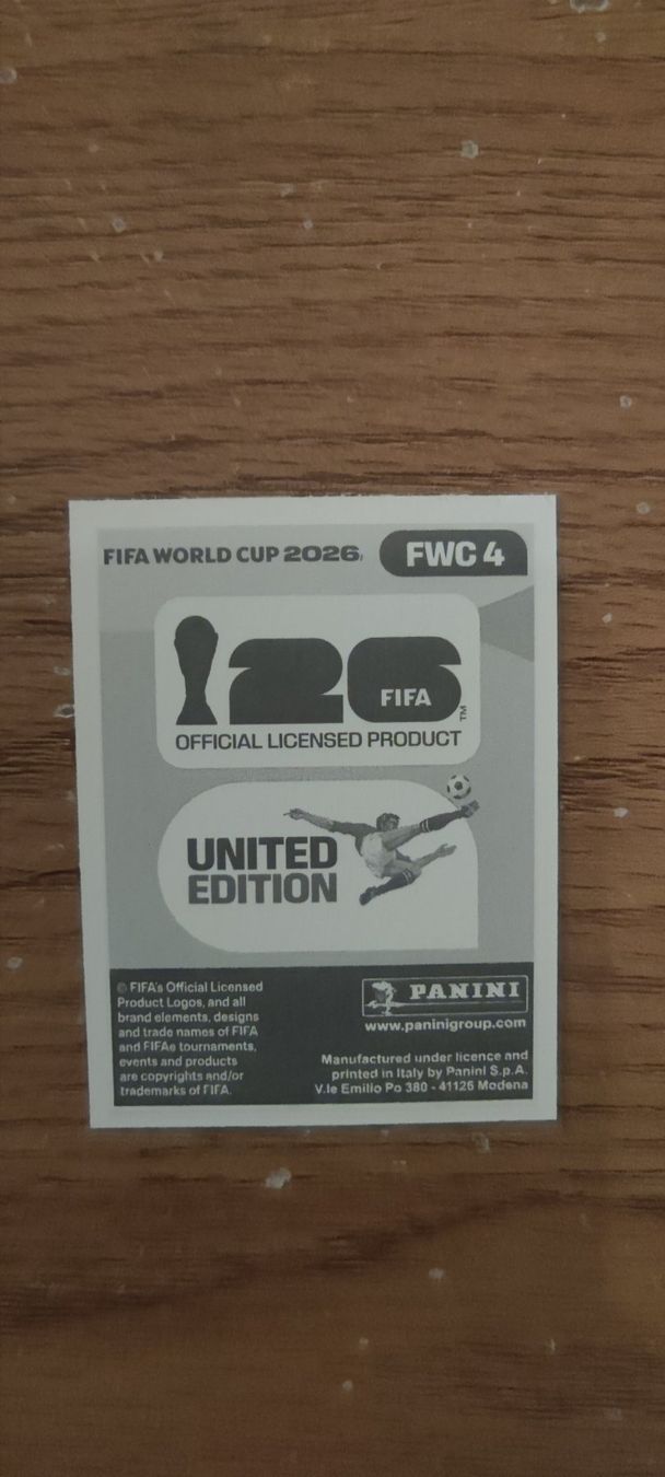 Panini Sammelbilder & Trading cards: Panini FIFA World Cup 2026 Sticker - FWC 4 – Neu und originalverpackt aus Altstätten SG von Trelli 1