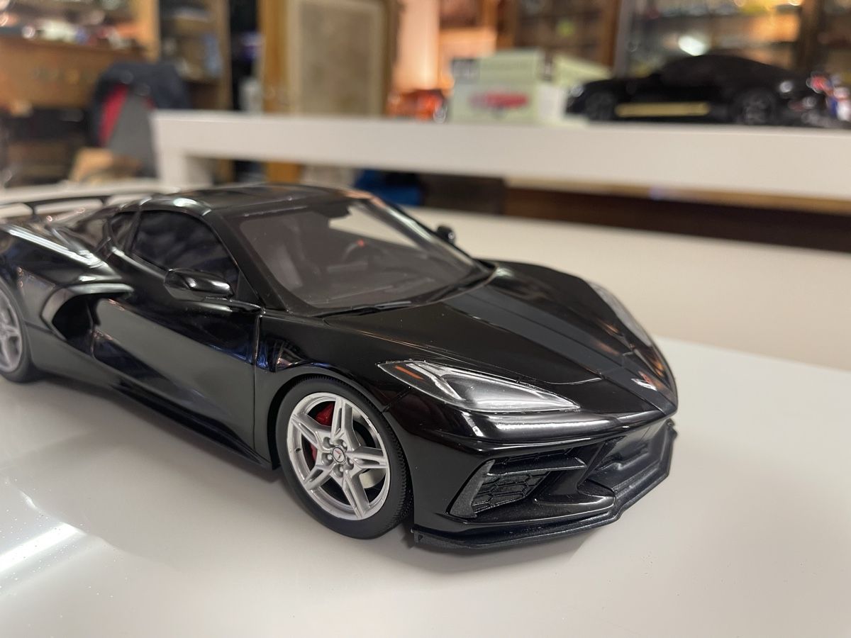 Chevrolet Modellautos: Schwarze Corvette Stingray C8 Modellauto 1:18 TOP SPEED – Neu (gemäss Beschreibung) aus Siebnen von speedy63 8