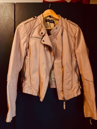 Oakwood Pink Leather Jacket Size S/M great condition