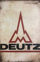 Deutz Blechschild Metallschild Traktor Bauernhof Bauer Serie