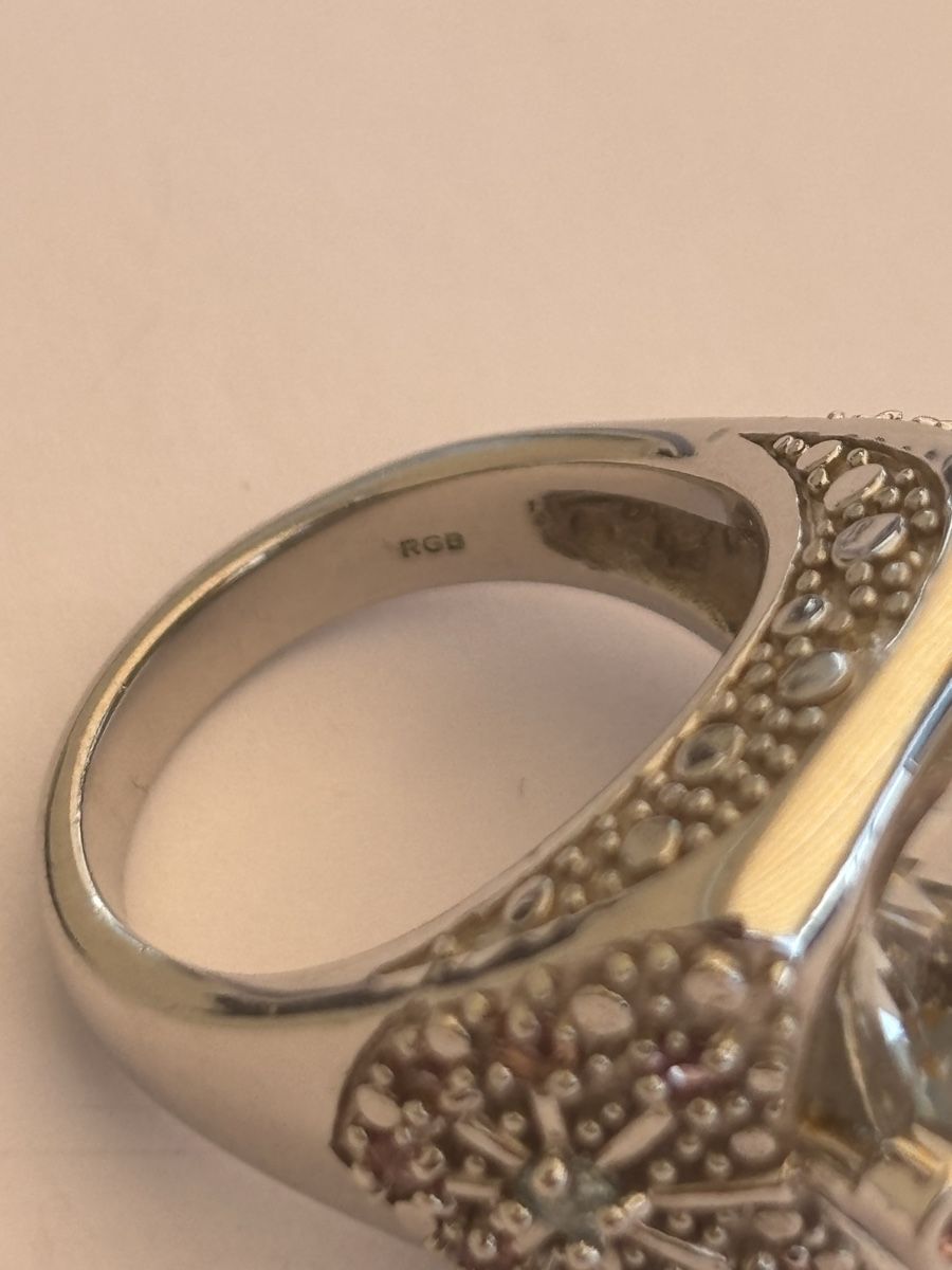 Anelli: Ring Silber 925 mit Topas und Zirkonia – Usato da Langnau am Albis venduto da flusspflege 5