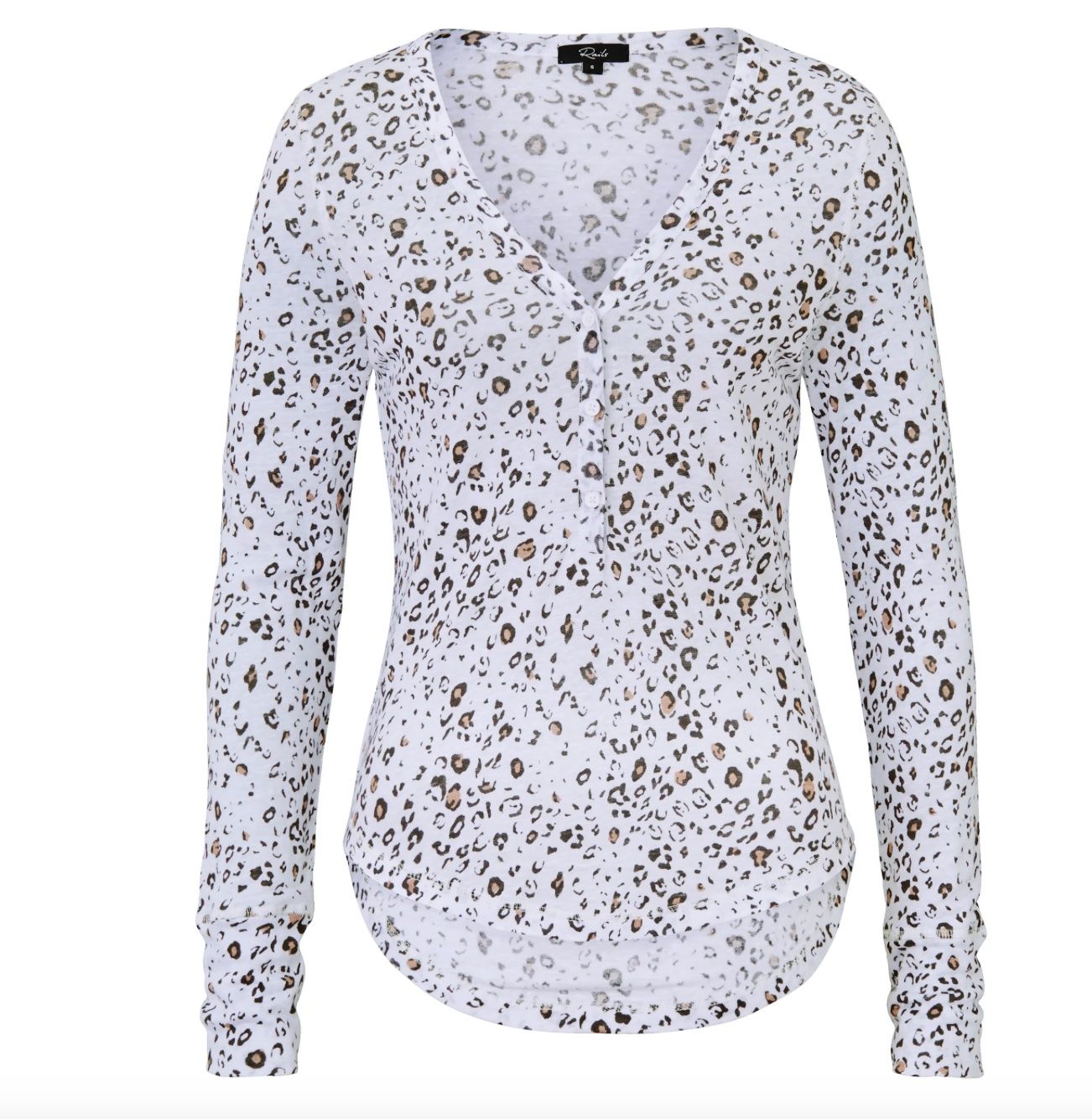 T-shirt: Rails Langarmshirt -  Leoprint - Gr. M - TOP – Usato da Dübendorf venduto da san_tt6m