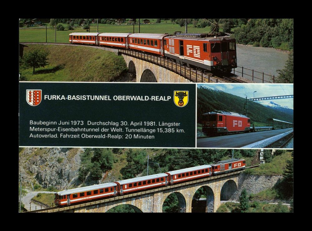 FURKABASISTUNNEL OBERWALDREALP FurkaOberalp LUXUS Kaufen auf Ricardo