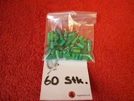60 Stück Grün  von Märklin Gebraucht 30 Muffen 30 Stecker