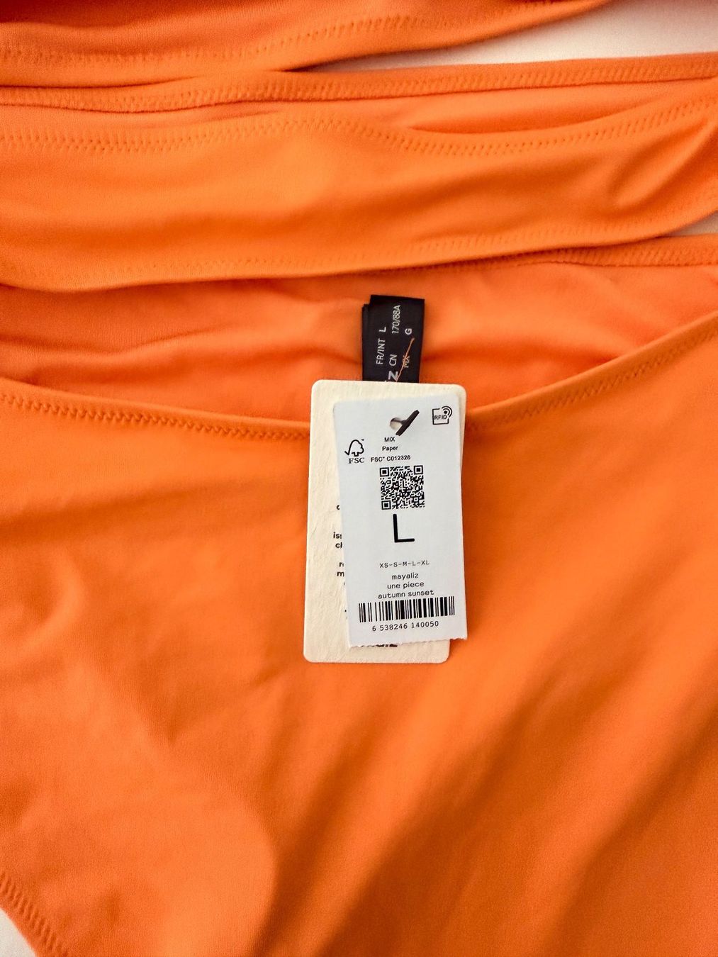 Costumi da bagno & Bikini: UNDIZ, Badekleid AUTUMN SUNSET, Grösse L, Farbe Orange – Nuovo e nell'imballaggio originale da Rudolfstetten venduto da gst_g7xl 4