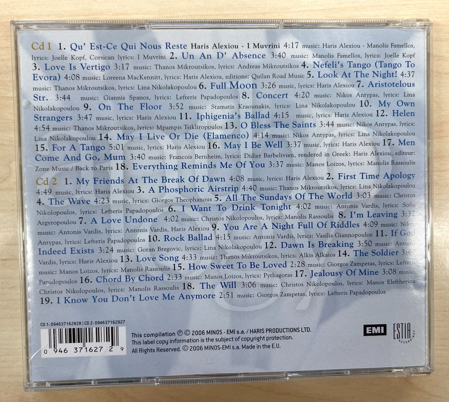 CD: Haris Alexiou: Anthology CD – Usato da Oftringen venduto da Vucki 1