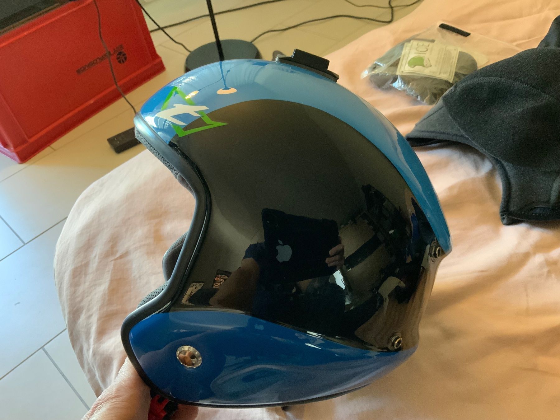 Caschi & visiere: Tonfly ICE Helm Gr. M Skydiving Moped Ski Base Paragliding – Usato da Villigen venduto da barrdall 6