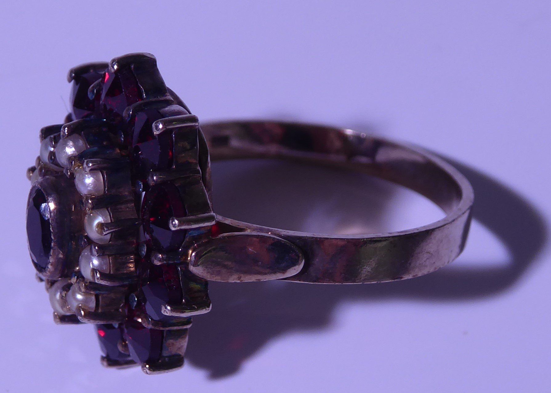 Bagues: Ring/Silber/Granat/Halbedelsteine – D'occasion à Bern par blaukreuz-brocki_BE 4