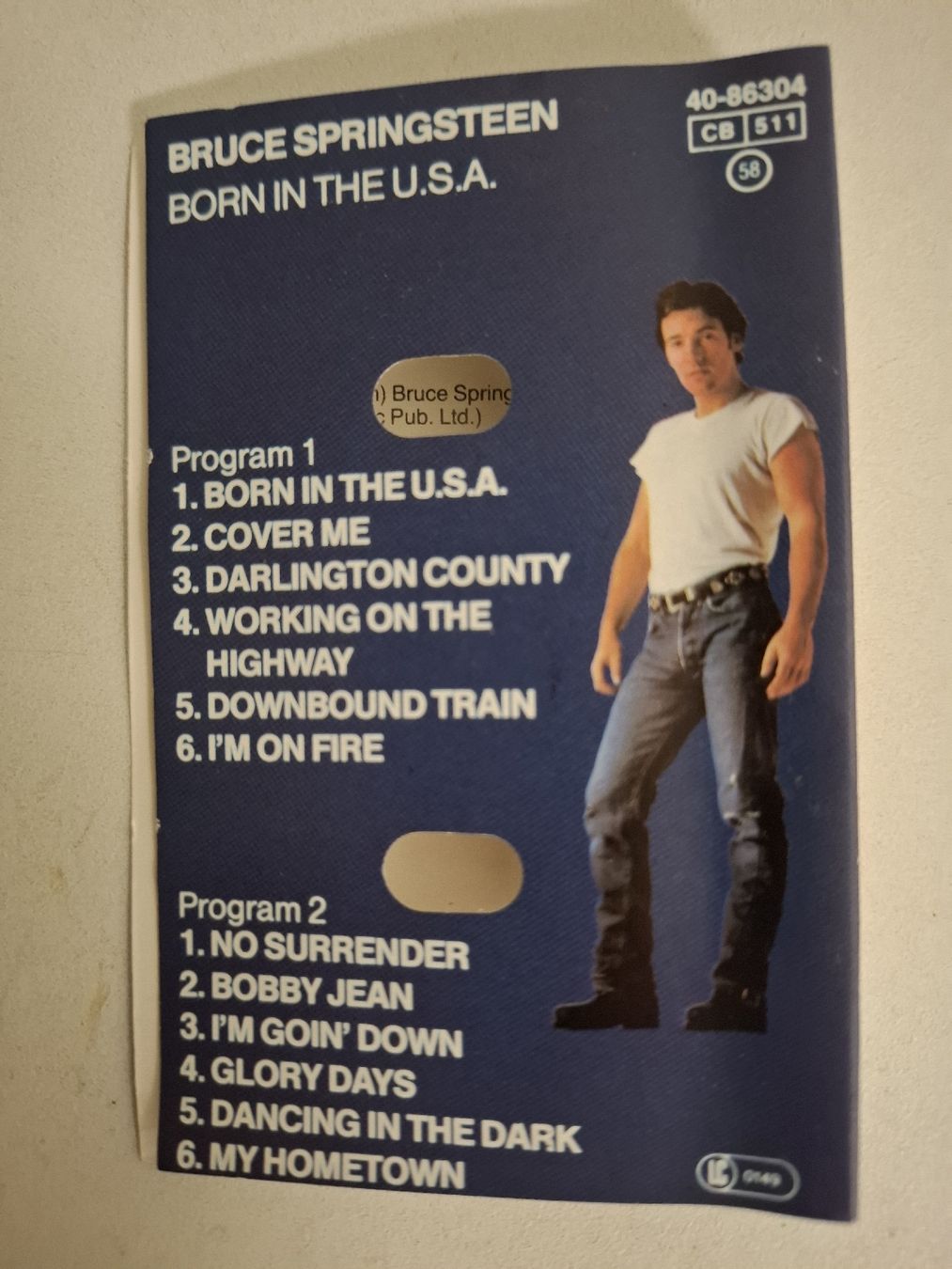 Musicassette: BRUCE SPRIGSTEEN Born in the U.S.A – Usato da Schänis venduto da Heli670 1