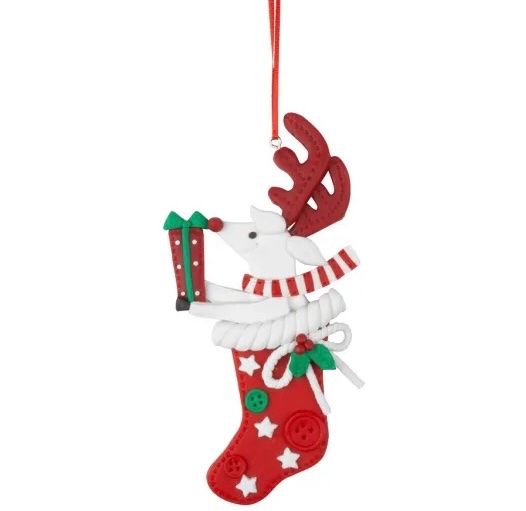 Tutte le decorazioni: Baumschmuck Samichlausstiefel mit Weihnachtsfiguren – Nuovo e nell'imballaggio originale da Basel venduto da Seifehuesli 2