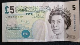United Kingdom 5 GBP Banknote gut