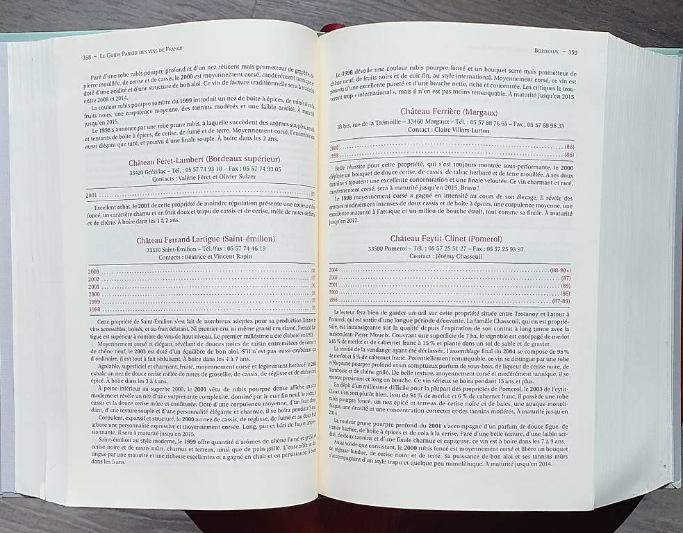 Livres: Guide Parker, vins de France – D'occasion à Servion par meno999 1