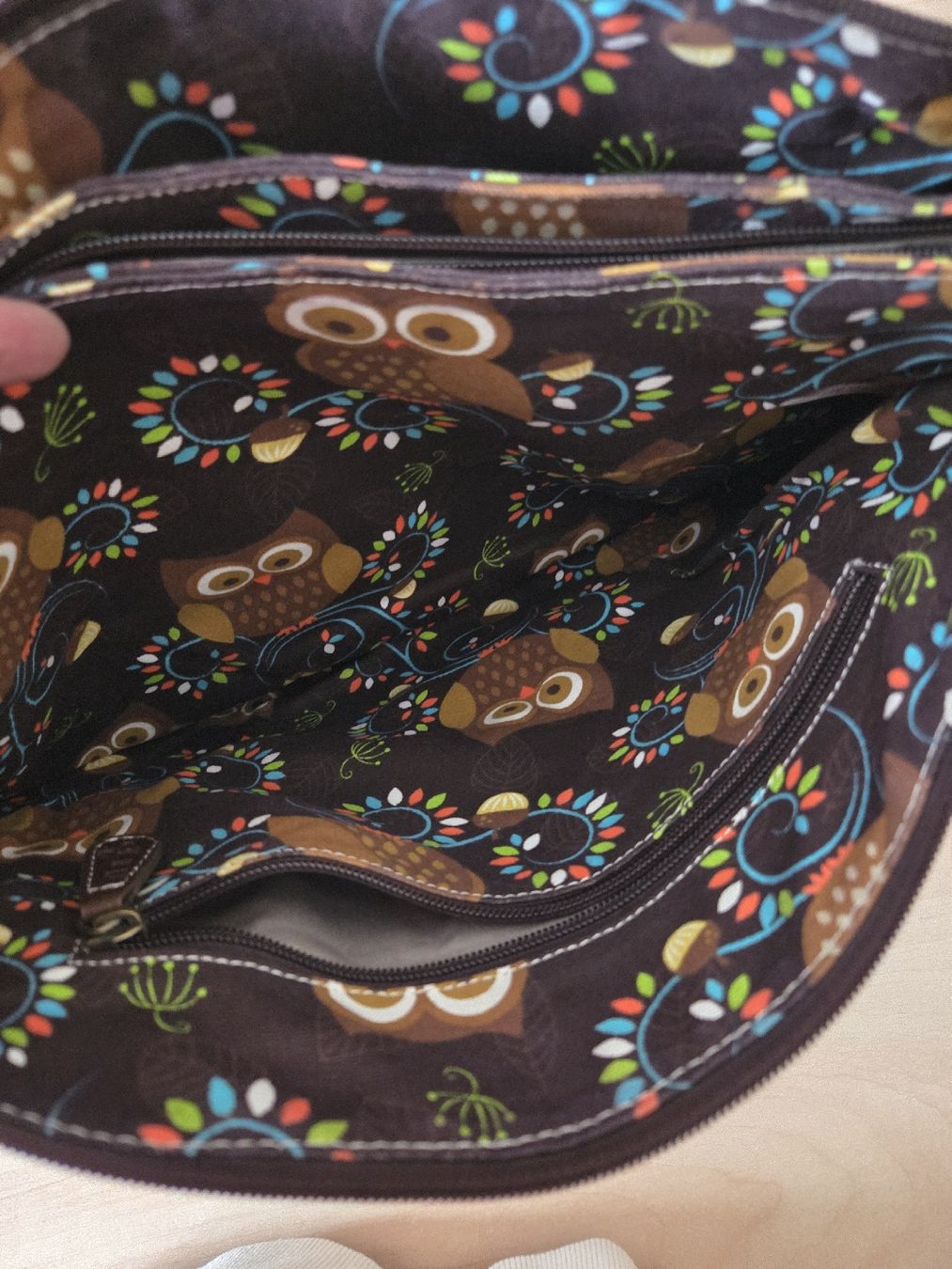 Tulip Borse da donna: Tasche Marke Tulip im Eulen Design  – Usato da Winterthur venduto da katzen07 7