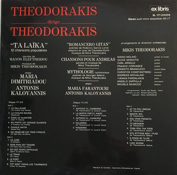 Dischi in vinile: Theodorakis dirige Theodorakis (2 LP's) – Usato da Grüningen venduto da azulvinyl 1