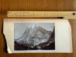 Grindelwald (BE) Wetterhorn und Kirche 1899+/-