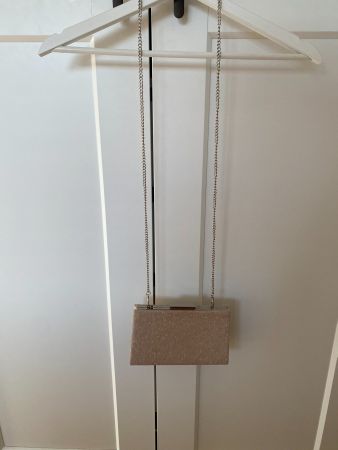 Clutch Handtasche rosa / silber