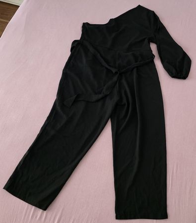 Jumpsuit schwarz Gr. 2XL(46) Shein 100% Polyester neuwertig