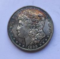 1898 Morgan Dollar -unz mit schöner Patina