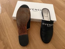 Givenchy Paris Pantoletten schwarz akzeptabler Zustand