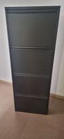 Schuhschrank dunkelgrau 4 Klappen Metall guter Zustand