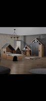 Hausbett und Schreibtisch