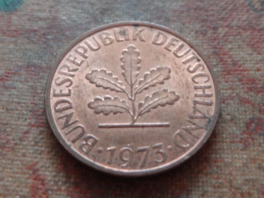 Tutti le monete: DEUTSCHLAND 2 Pfennig 1973 – Usato da Romanel-sur-Lausanne venduto da Swift13
