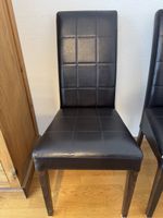Esszimmerstuhl Kunstleder schwarz gebraucht 