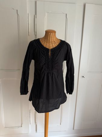 ZARA - Boho Tunika schwarz M