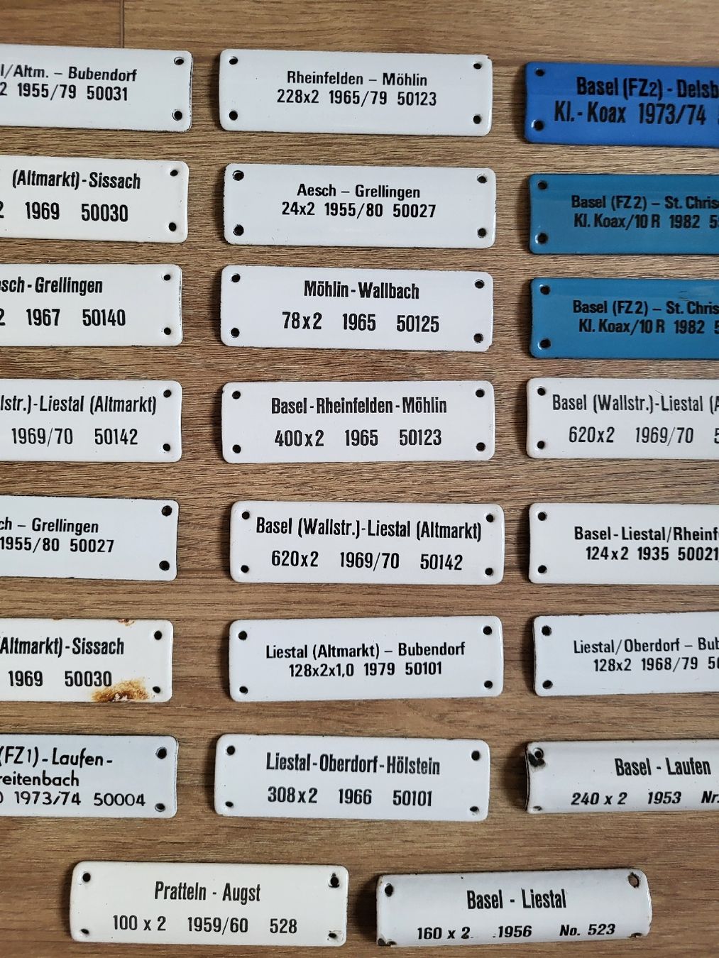 Insegne: Emaile Schilder 23 Stk von Gemeinden – Usato da Allschwil venduto da Uhrenbinz 2
