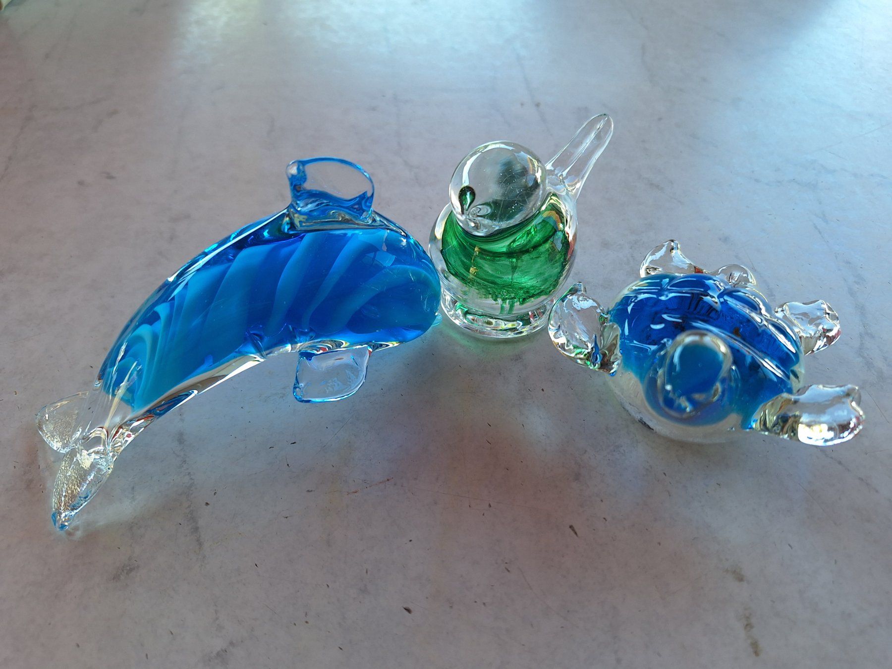 Murano Statuette: 3 STK MURANOGLAS TIERE – Usato da Huttwil venduto da Kunterbuntli