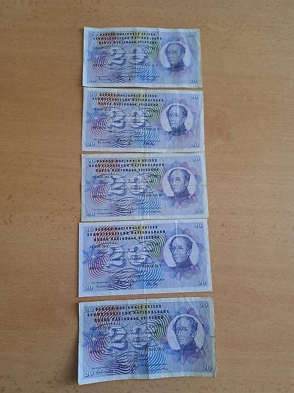 Banconote: Billets banque Suisse – Usato da Lausanne venduto da sus_nyq5 2