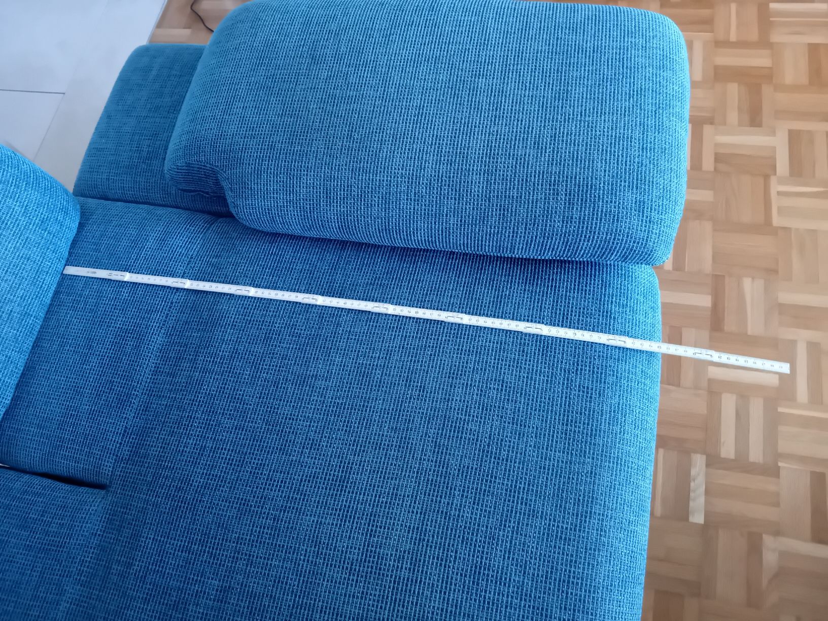 Divani: Eck-Schlafsofa türkisblau – Usato da Zürich venduto da Gillheri 3