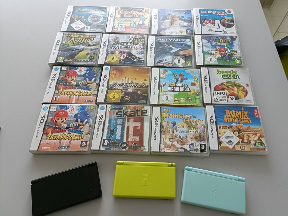 Nintendo DS Nintendo DS lite 3 Konsolen und 16 Spiele Kaufen auf