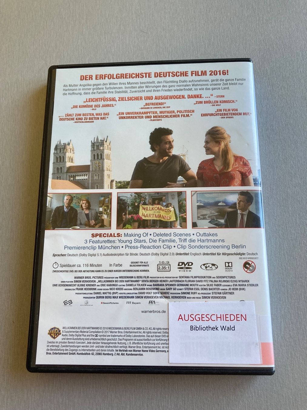 Tutti i DVDs: DVD Willkommen bei den Hartmanns – Usato da Wald ZH venduto da Liedermacher 2