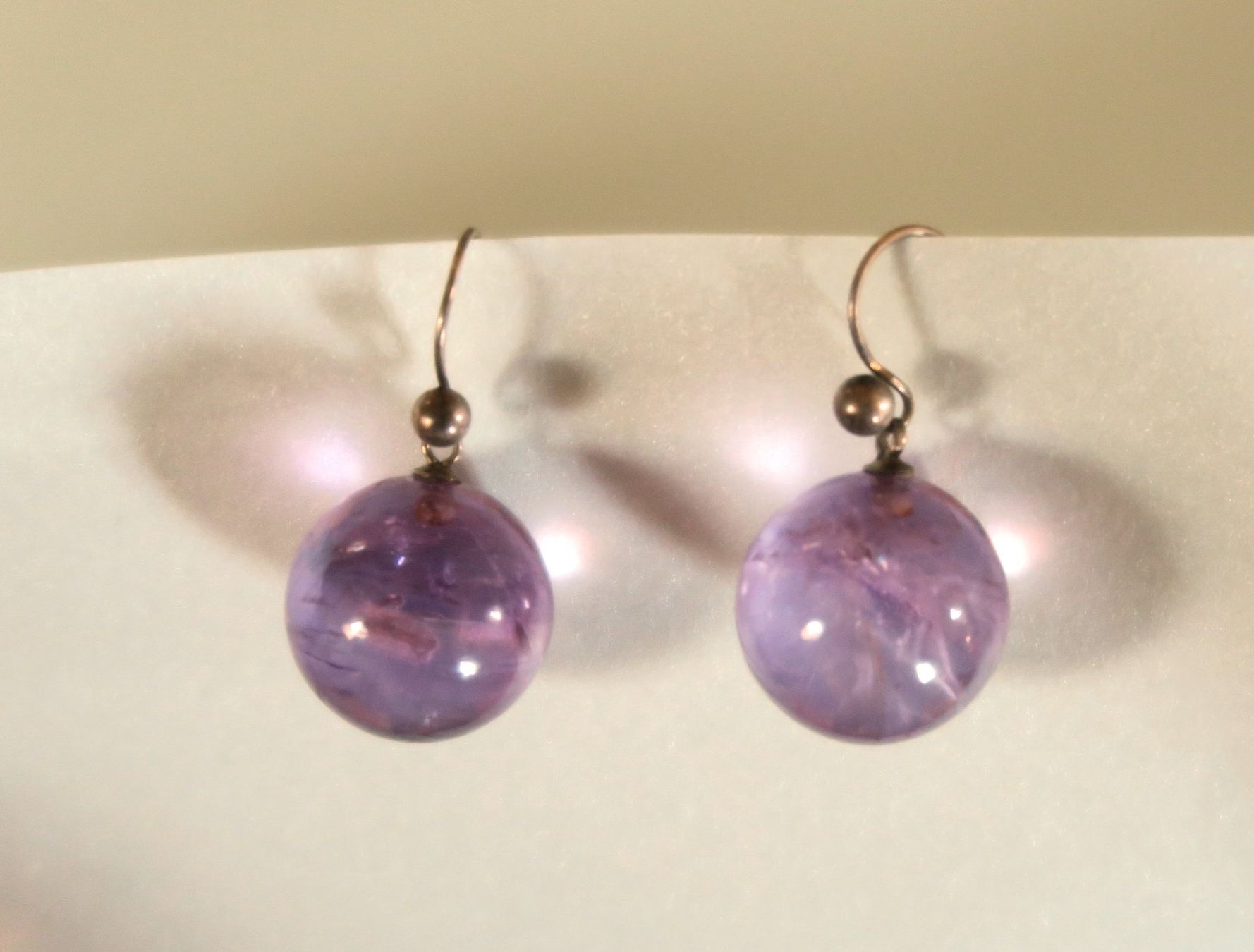 Orecchini pendenti & Orecchini a lobo: Ohrhänger Amethyst Kugeln – Usato da Brittnau venduto da marlenestone