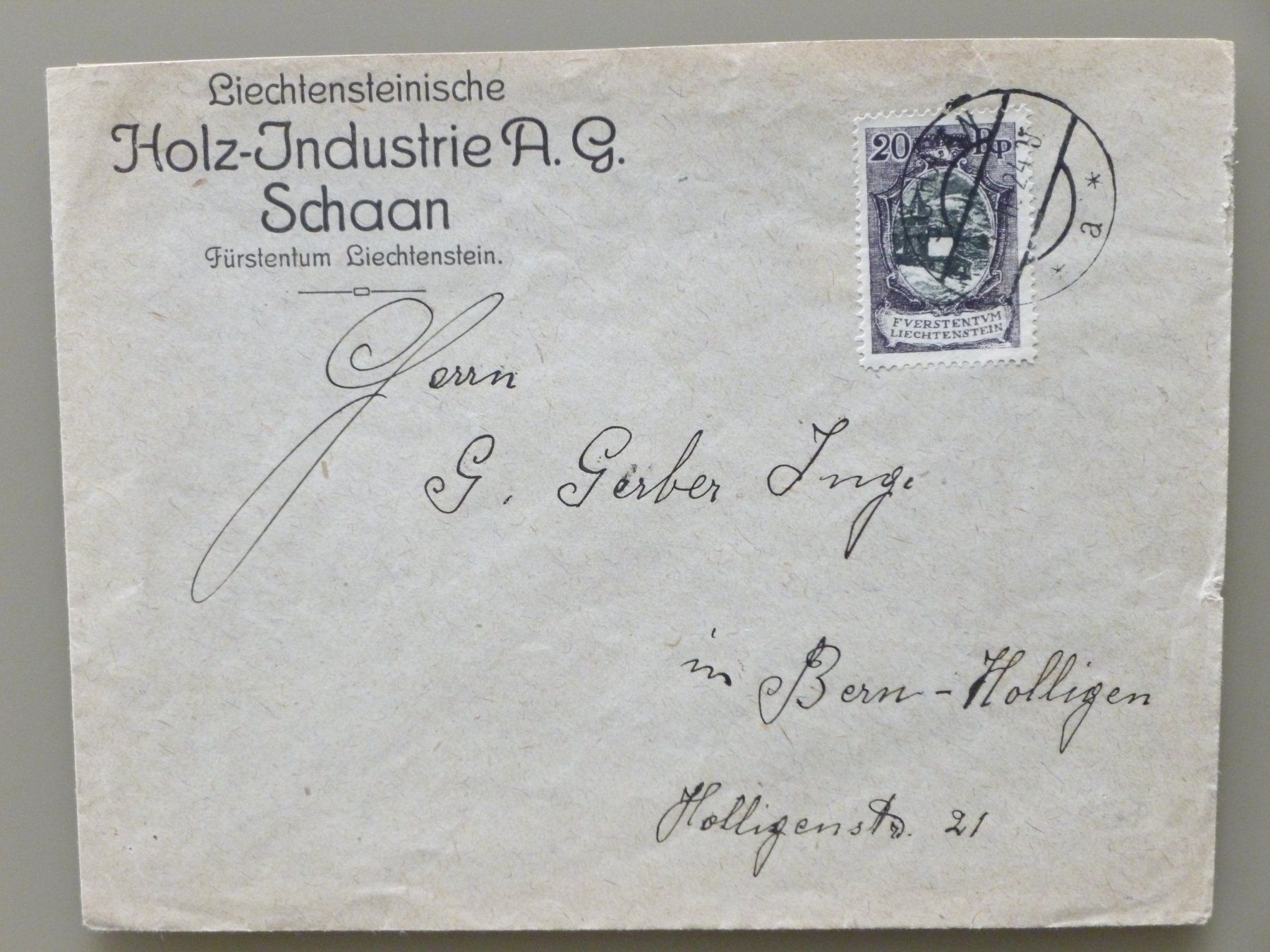 Tutti i francobolli: FL - Lot:  4 Bedarfsbriefe 1922 - 1930 – Usato da Uster venduto da schepus23 2