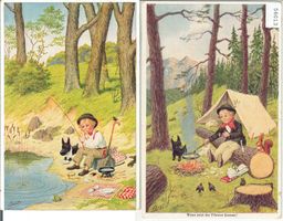 2 AK - Humor - Freizeit im Wald