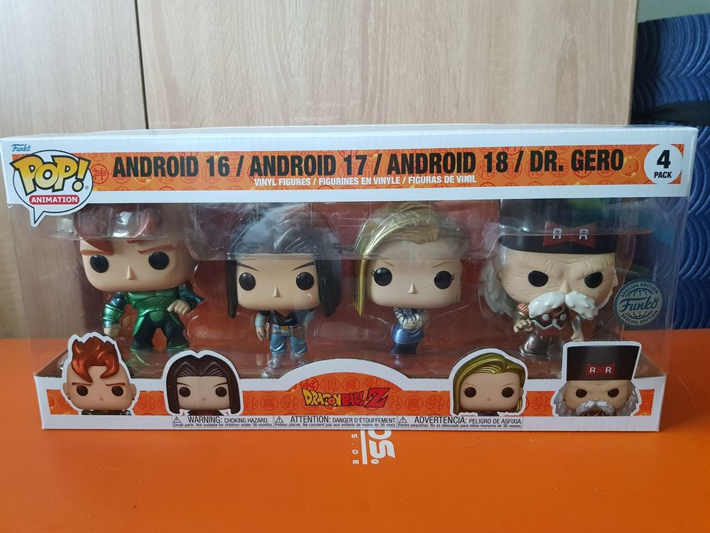 Funko Pop! Dragon Ball Z - Android 16, Android 17, Android 18 & order Dr Gero (4 Pack)