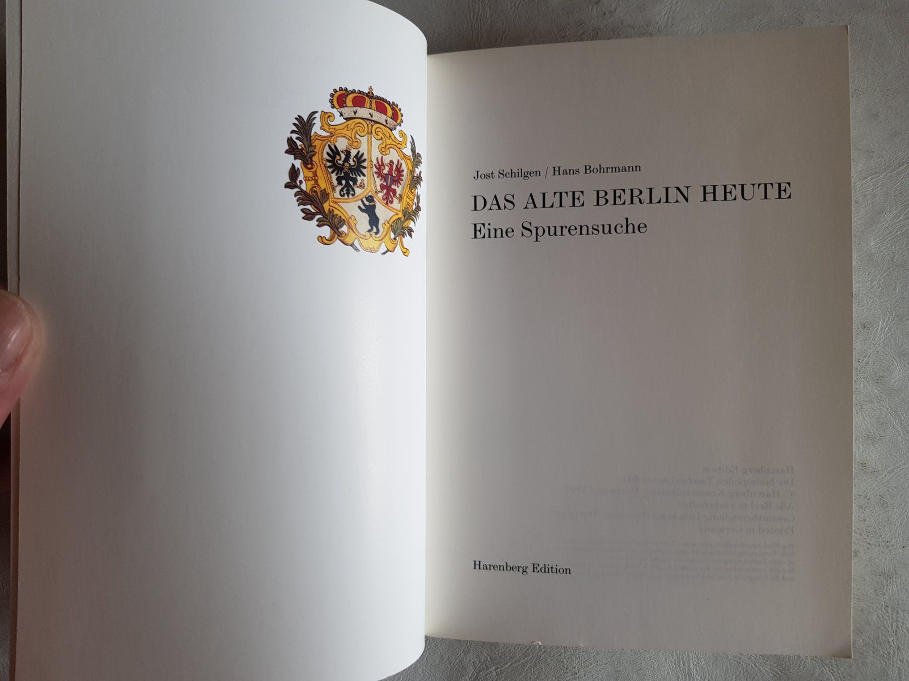 Libri: Das alte Berlin heute - Schilgen / Bohrmann - 1992 – Usato da Walterswil BE venduto da Lonitti 4