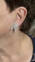 Wunderschöne Silber- Ohrclips🦋, Schmetterling