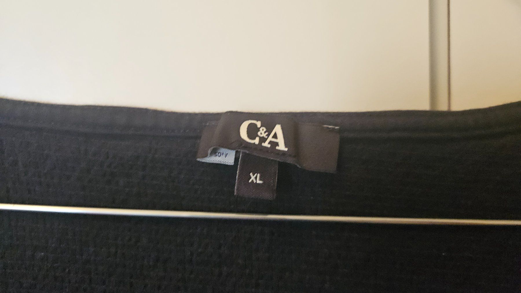 C&A Camicette: Camicetta cotone nero C&A tg.XL da annodare – Usato da Melano venduto da H-Sara 2