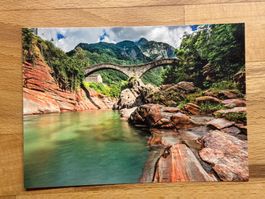 Postkarte Ponte dei Salti, Tessin - Fotografie Sommer!